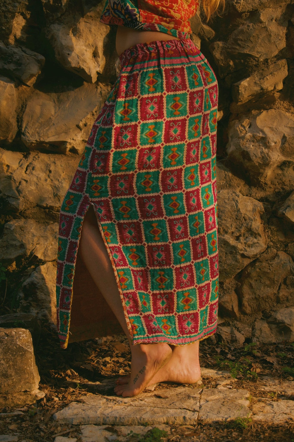 Prickly Pear Maxi Skirt - Molly Dart